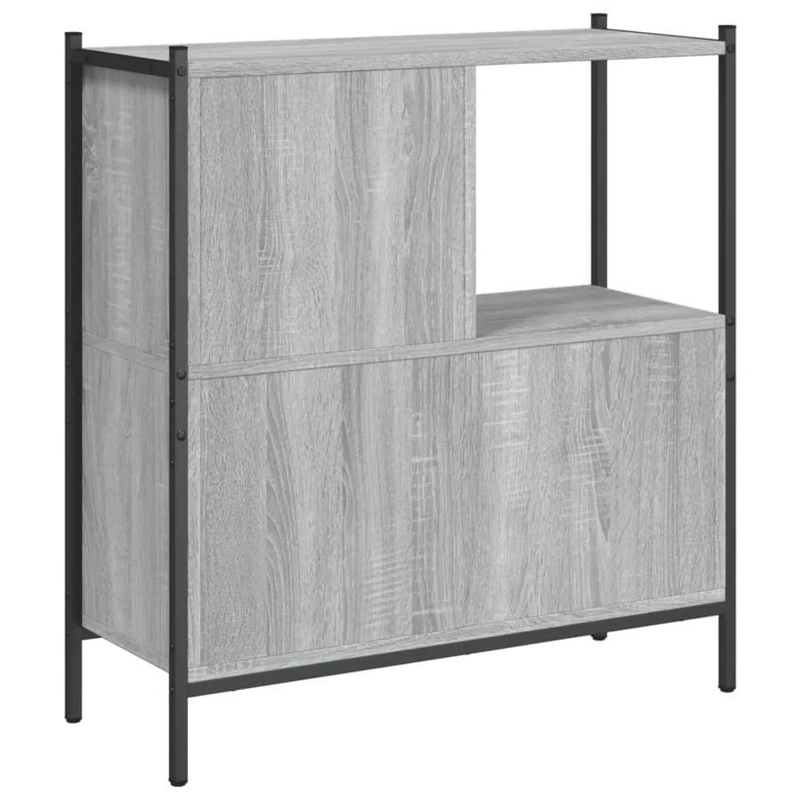 Bibliothèque sonoma gris 72x28x77,5 cm bois d'ingénierie - 7