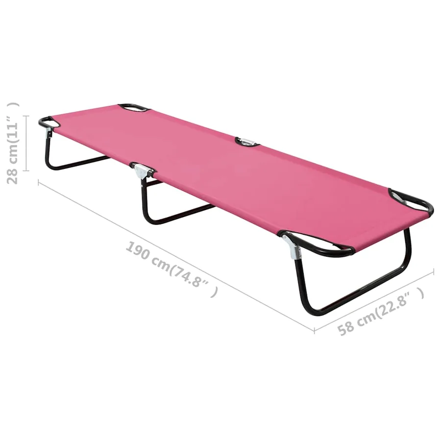 Chaise longue pliable Bleu Acier - 18
