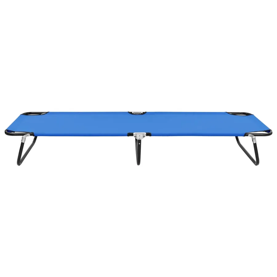 Chaise longue pliable Bleu Acier - 2