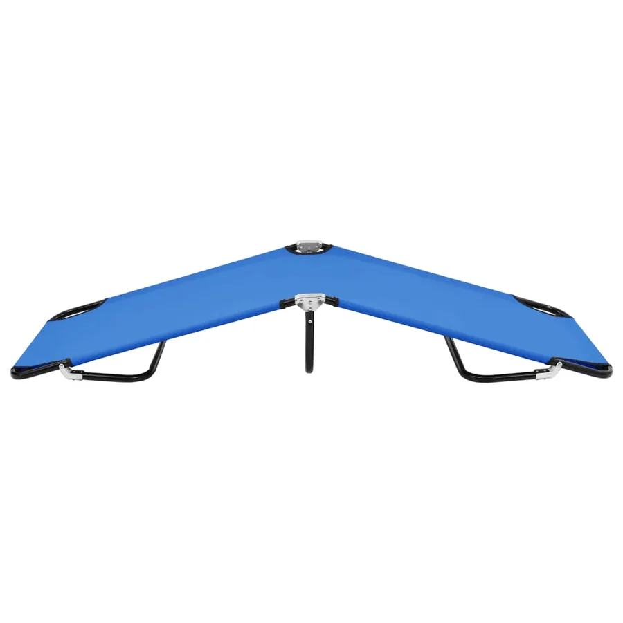 Chaise longue pliable Bleu Acier - 3