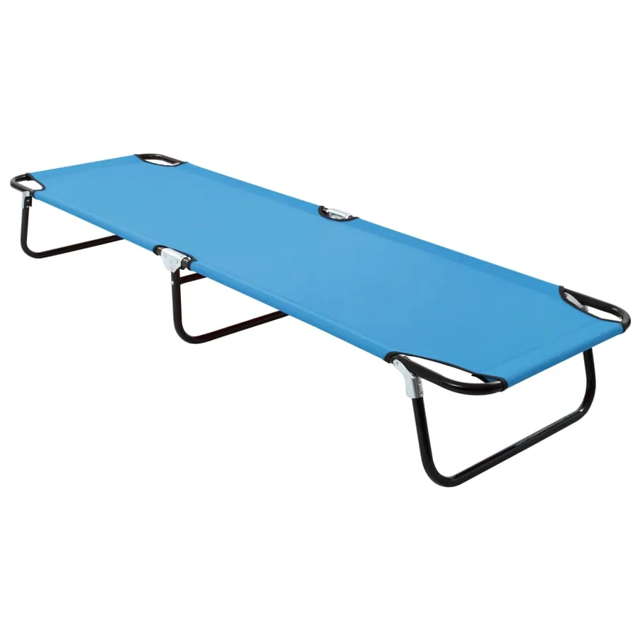 Chaise longue pliable Bleu Acier - 37