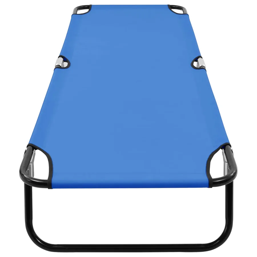 Chaise longue pliable Bleu Acier - 5