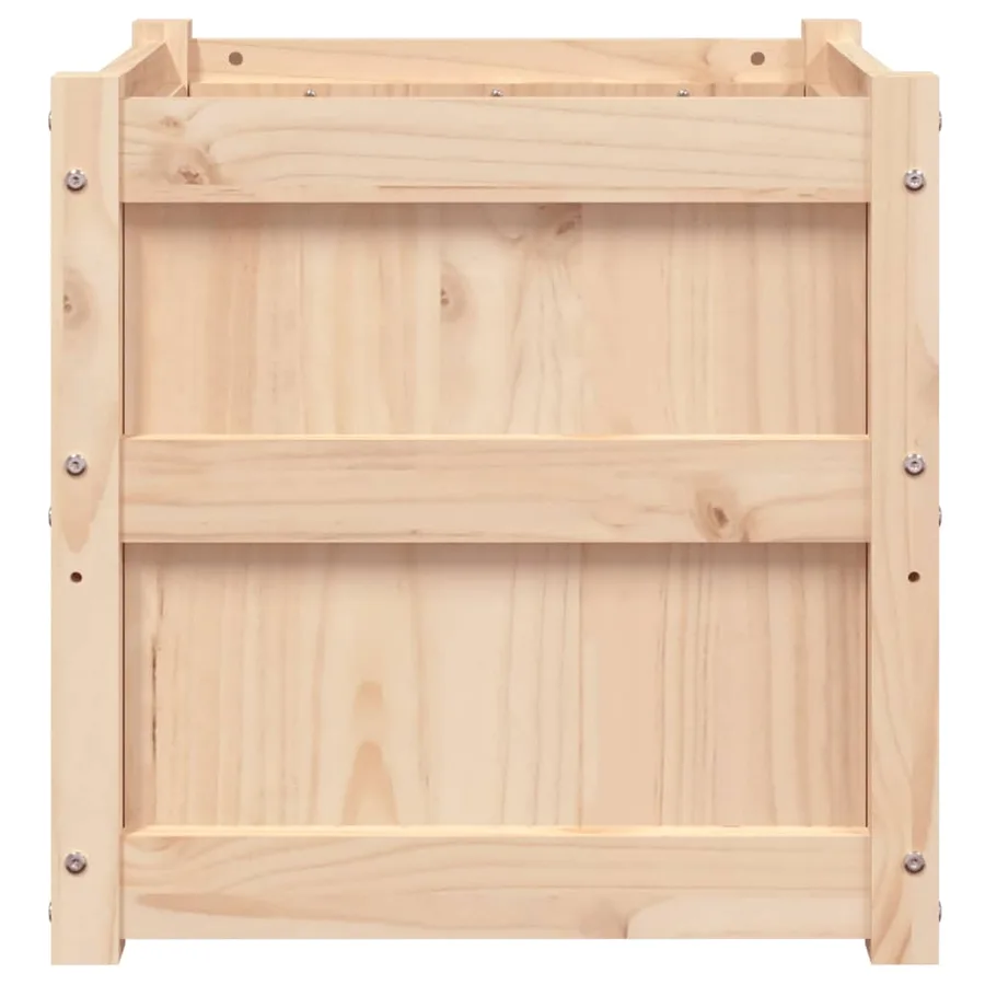 Jardinière 50x50x50 cm bois de pin massif - 6