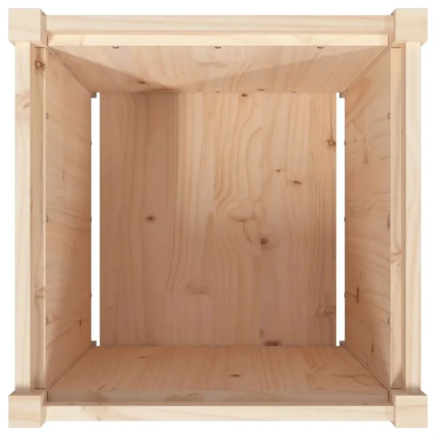 Jardinière 50x50x50 cm bois de pin massif - 8