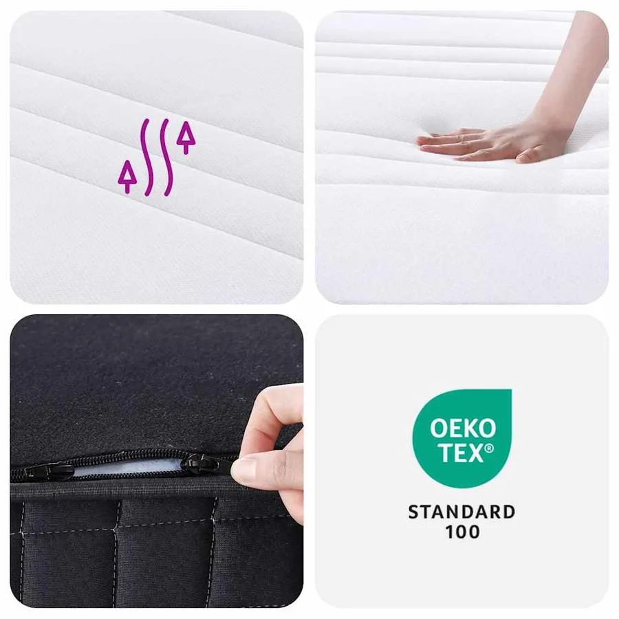 Matelas à ressorts bonnell moyen 90x200 cm - 9
