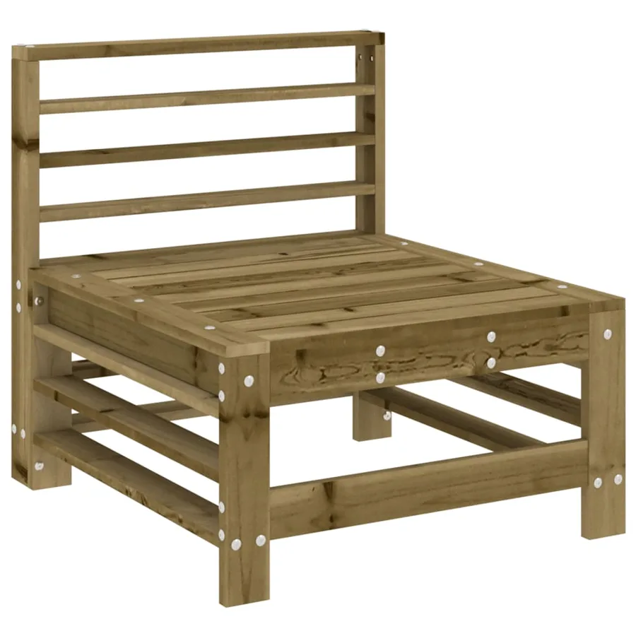 Salon de jardin 3 pcs bois de pin imprégné - 5