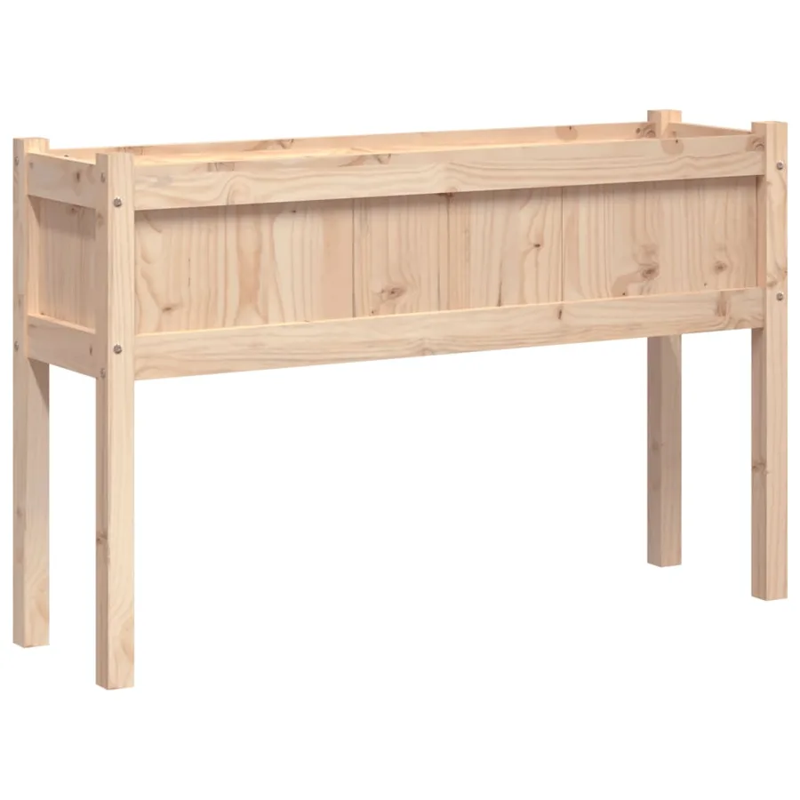 Jardinières avec pieds 110x31x70 cm bois de pin massif - 7