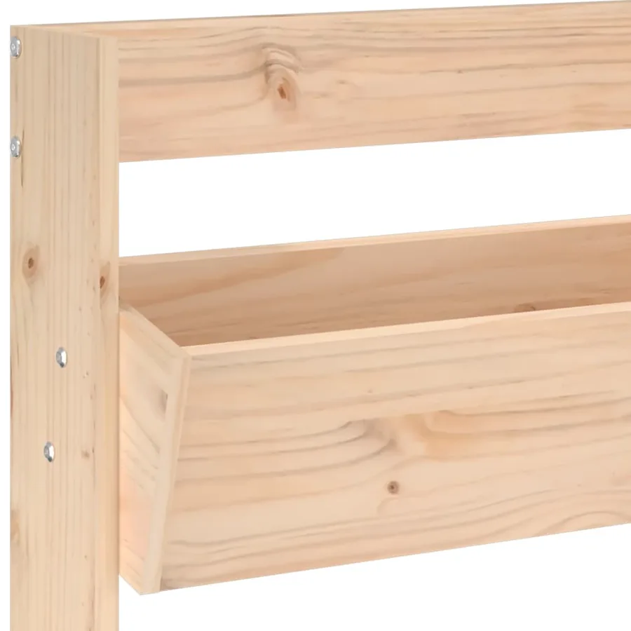 Jardinière murale 3 niveaux 60x18,5x110 cm bois de pin massif - 7