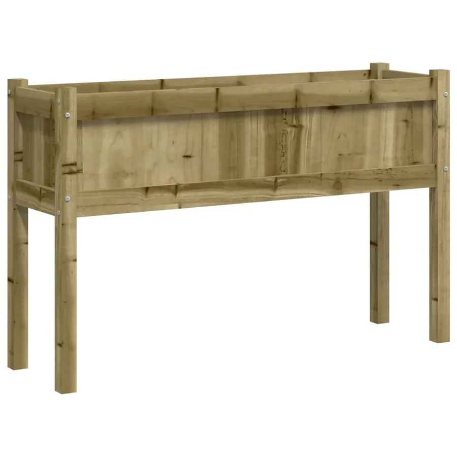 Jardinière avec pieds 110x31x70 cm bois de pin imprégné - 2