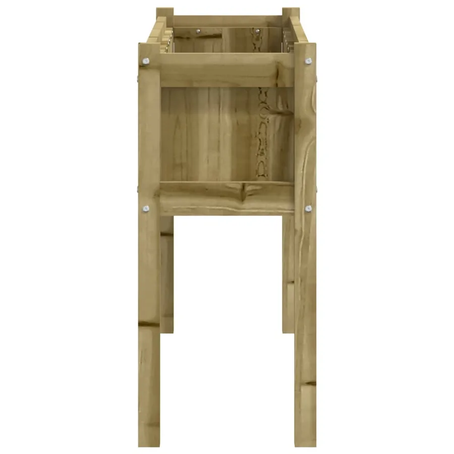 Jardinière avec pieds 110x31x70 cm bois de pin imprégné - 6