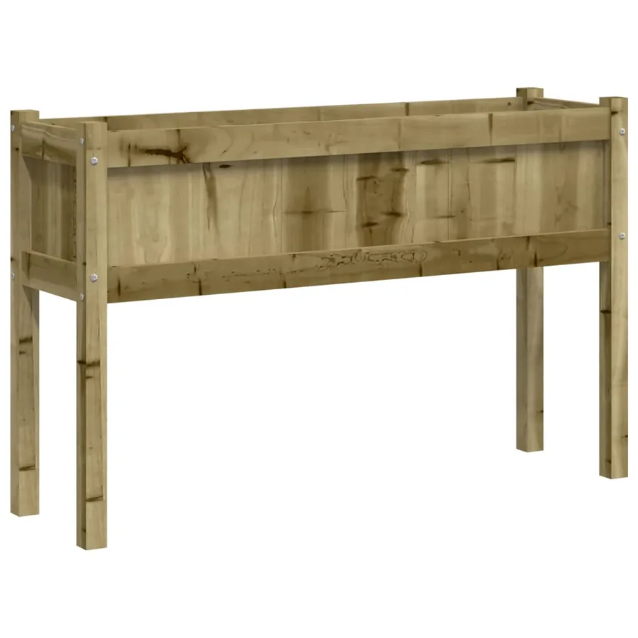 Jardinière avec pieds 110x31x70 cm bois de pin imprégné - 7
