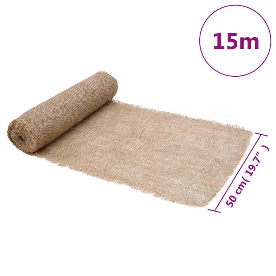 Rouleau de jute 0,5x15 m 100 % jute 200 g/m² - 7