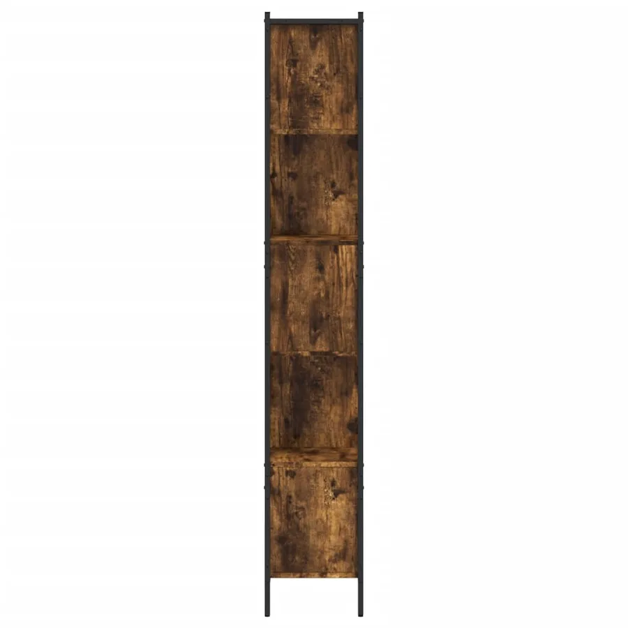 Bibliothèque chêne fumé 102x28x172 cm bois d'ingénierie - 6