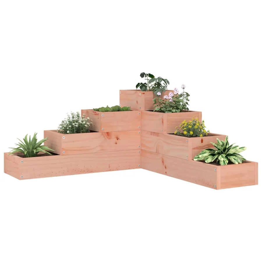 Jardinière 4 niveaux 80,5x79x36 cm bois de douglas massif