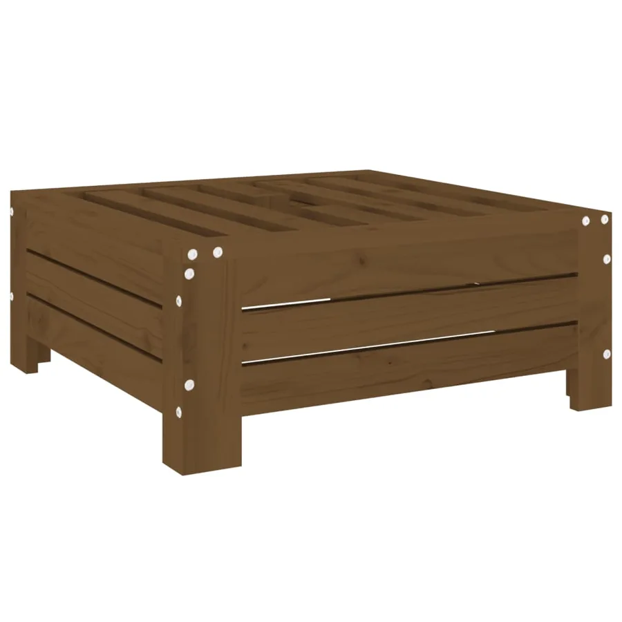 Couvercle de base de parasol marron miel bois massif de pin - 2