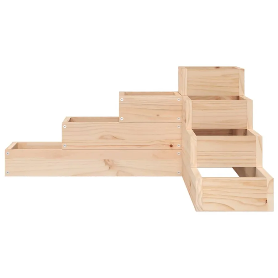 Jardinière 4 niveaux 80,5x79x36 cm bois de pin massif - 4
