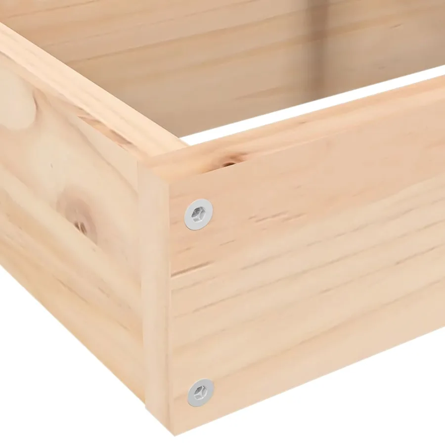 Jardinière 4 niveaux 80,5x79x36 cm bois de pin massif - 7