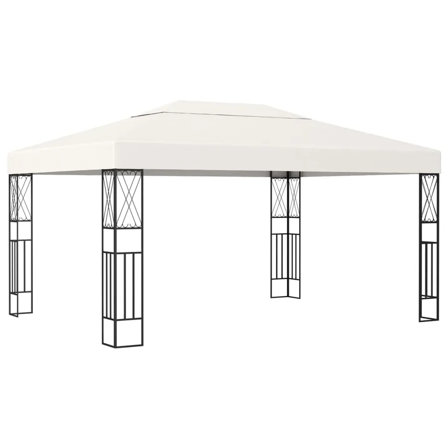 Tonnelle 3x4 m Crème Tissu