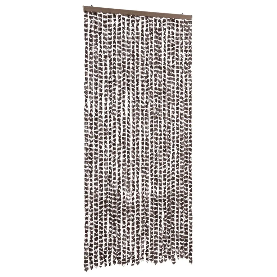 Moustiquaire Marron et blanc 100x220 cm Chenille - 2