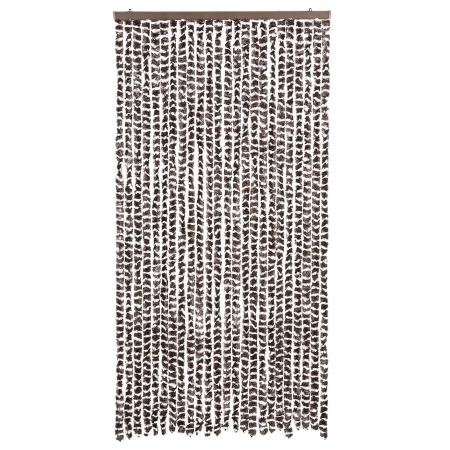 Moustiquaire Marron et blanc 100x220 cm Chenille - 3