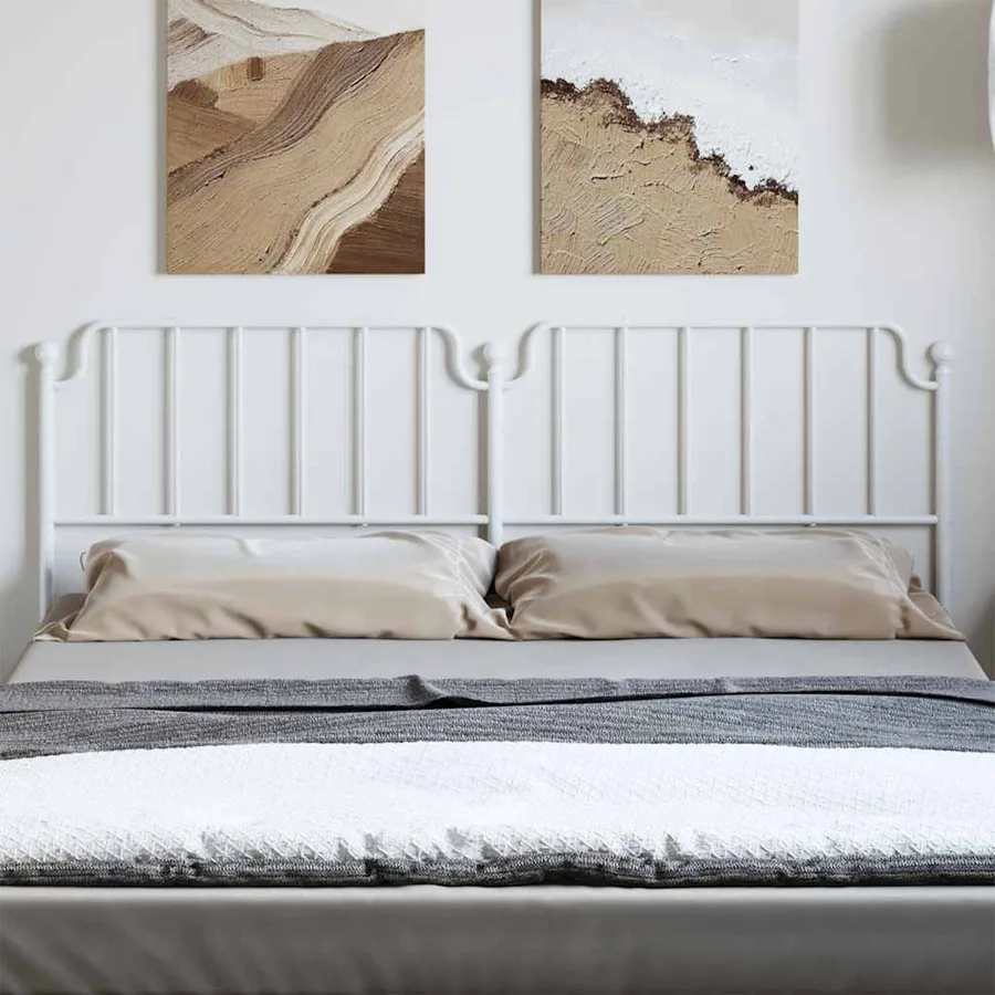 Tête de lit de remplacement métal blanc 180 cm - 3