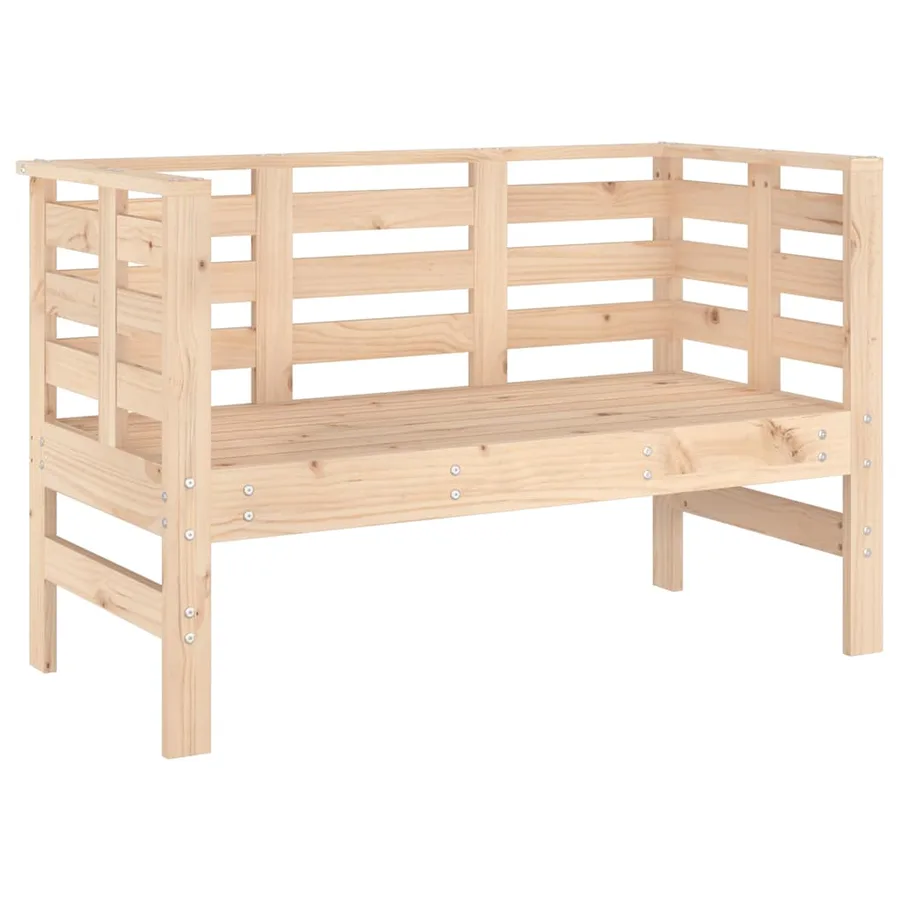 Banc de jardin 111,5x53x71 cm bois massif de pin - 2