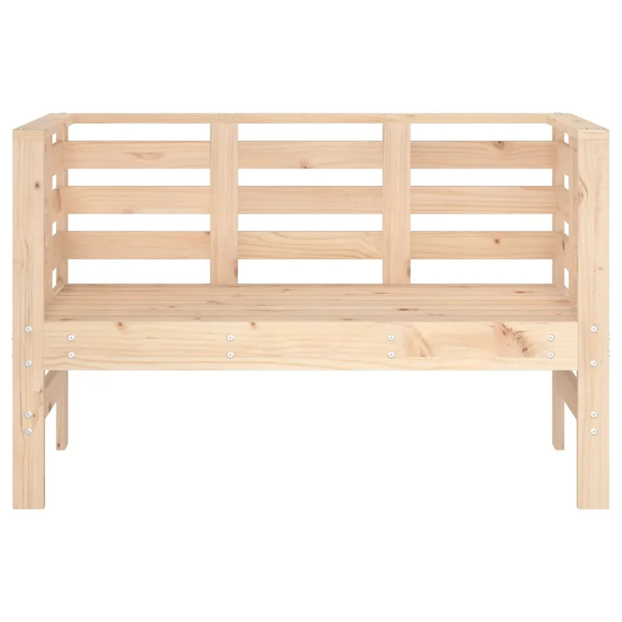 Banc de jardin 111,5x53x71 cm bois massif de pin - 4