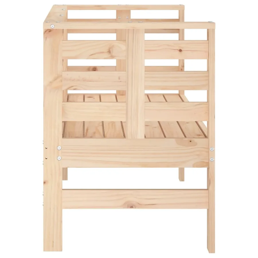 Banc de jardin 111,5x53x71 cm bois massif de pin - 5