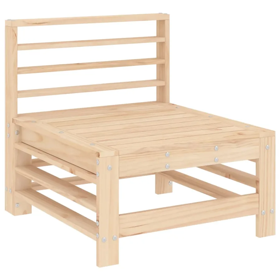 Salon de jardin 3 pcs bois massif de pin - 5