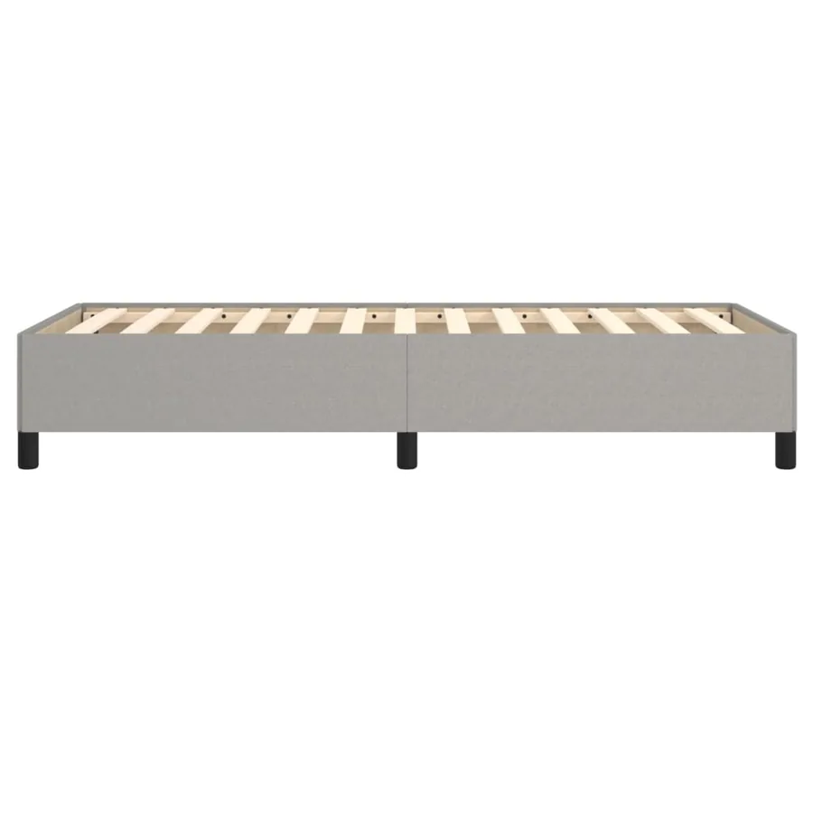 Cadre de lit sans matelas gris clair 100x200 cm tissu - 6