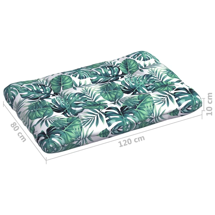 Coussins de canapé palette lot de 7 Motif de feuilles - 8