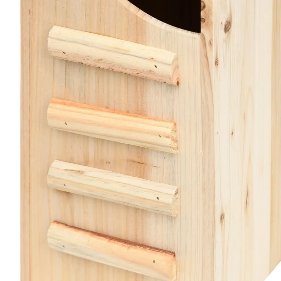 Maison pou chauve-souris Bois de sapin massif 30x20x38 cm - 5