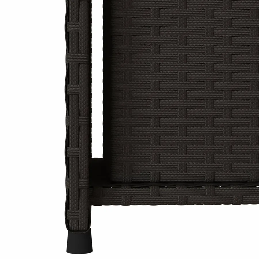 Armoire de rangement de jardin noir 50x55x115 cm résine tressée - 10