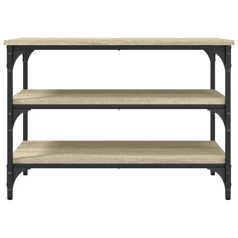 Banc à chaussures chêne sonoma 70x38,5x49 cm bois d'ingénierie - 5