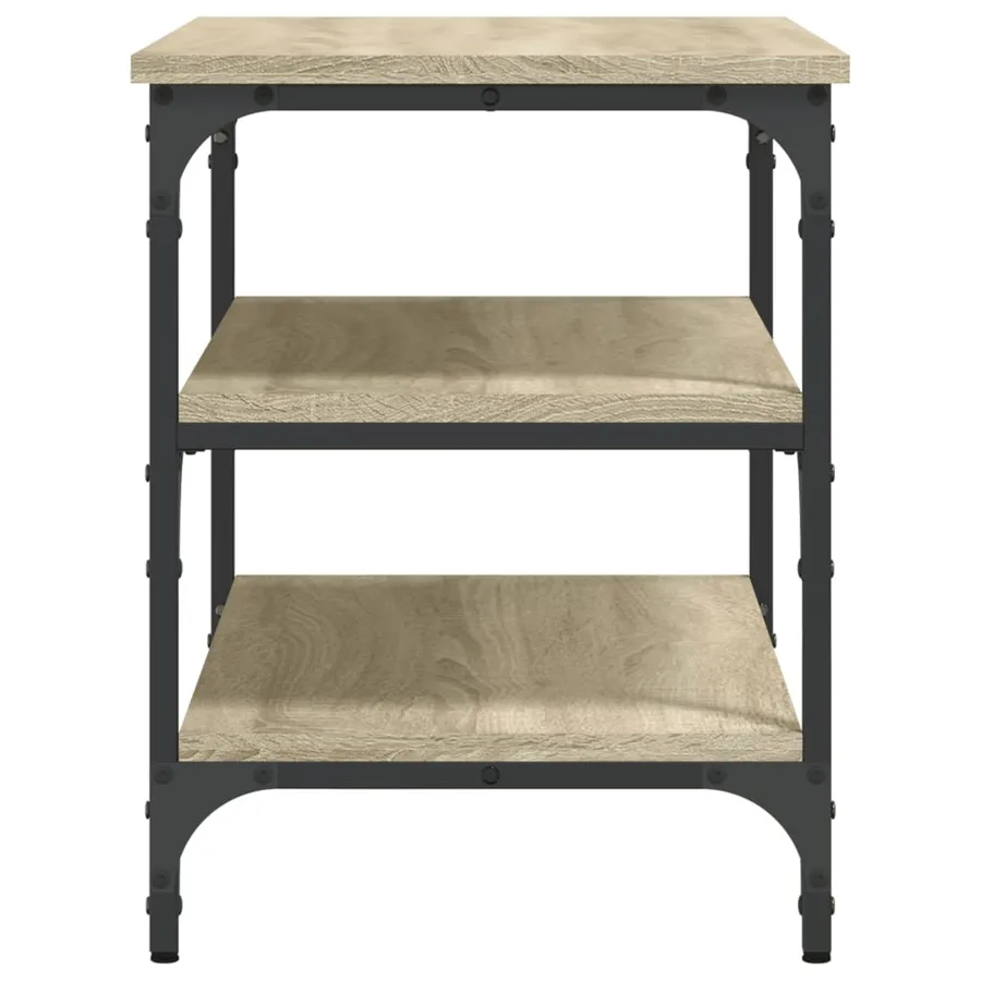 Banc à chaussures chêne sonoma 70x38,5x49 cm bois d'ingénierie - 6