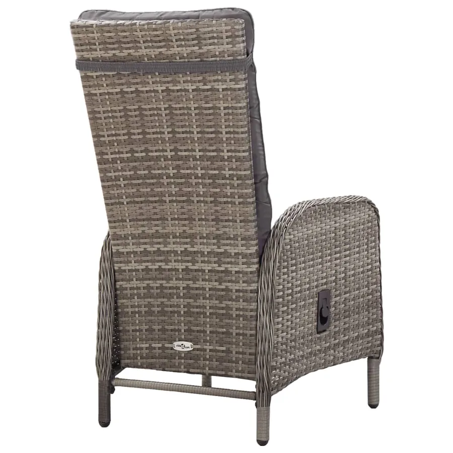 Ensemble à manger de jardin 7 pcs Gris - 13