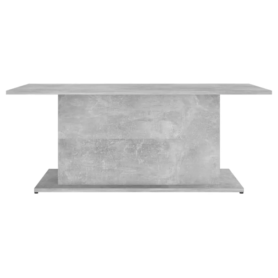 Table basse gris béton 102x55,5x40 cm bois d'ingénierie - 4