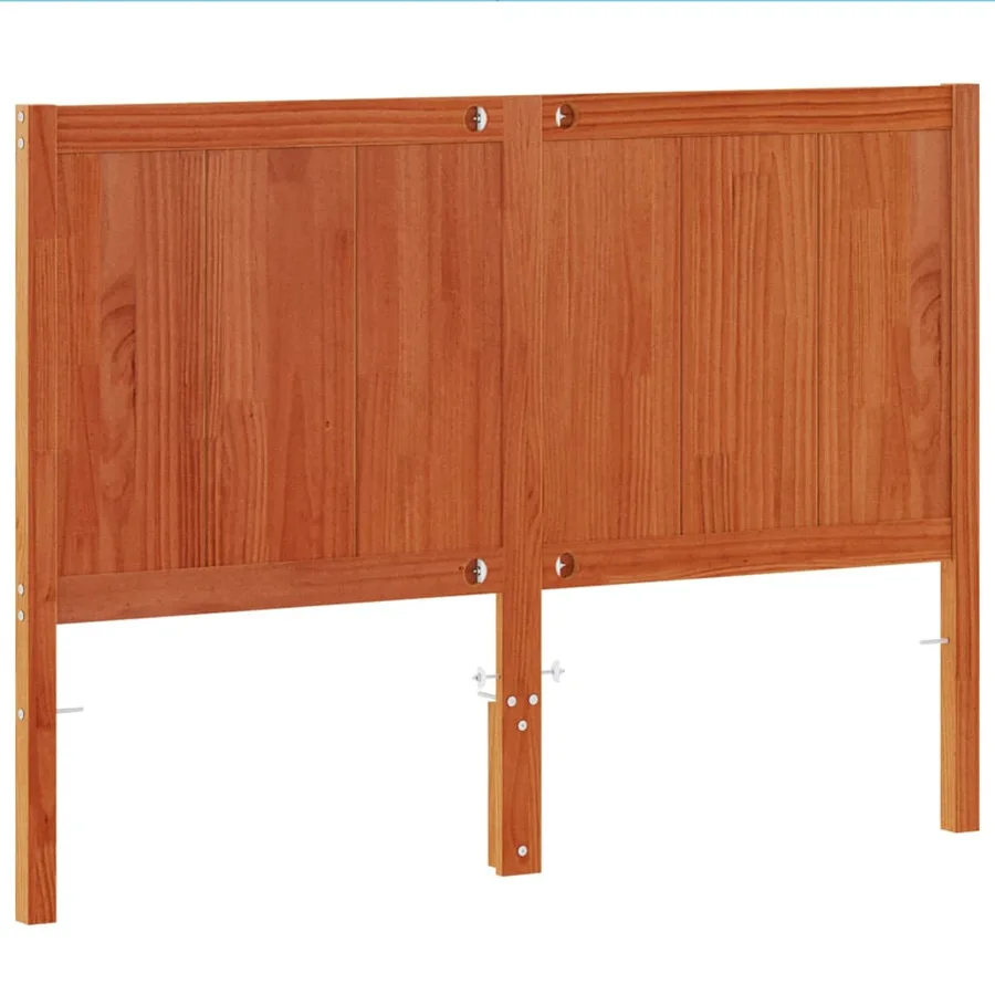 Tête de lit cire marron 135 cm bois massif de pin - 6