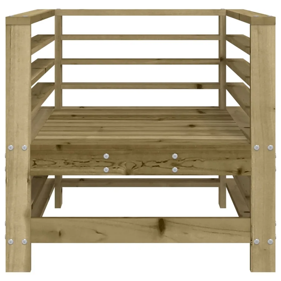 Chaises de jardin lot de 2 bois de pin imprégné - 4
