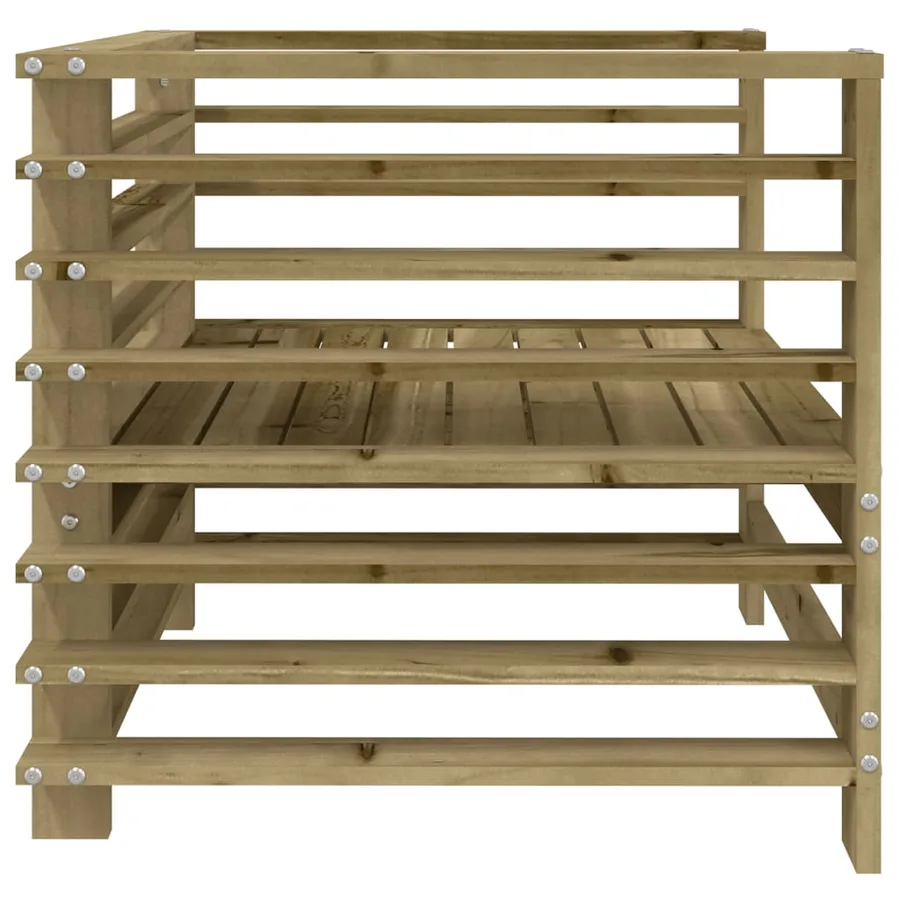 Chaises de jardin lot de 2 bois de pin imprégné - 6