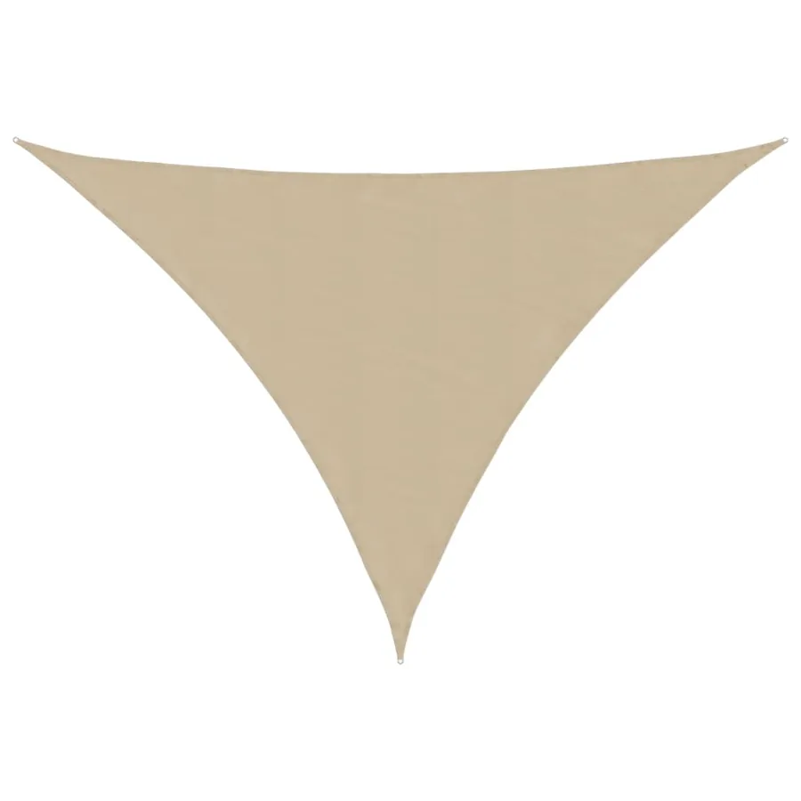 Voile de parasol tissu oxford triangulaire 4x5x5 m beige - 2