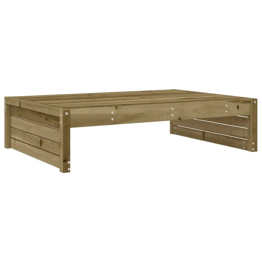 Repose-pied de jardin 120x80 cm bois de pin imprégné - 6