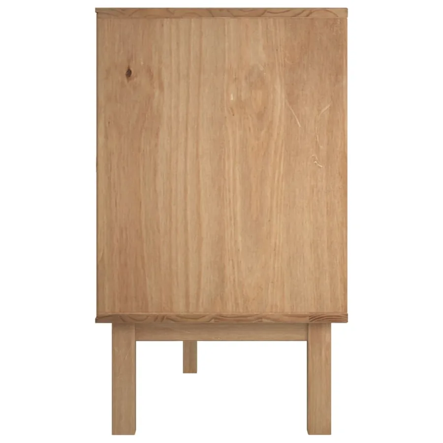Buffet OTTA Marron et gris 113,5x43x73 cm Bois massif pin - 5