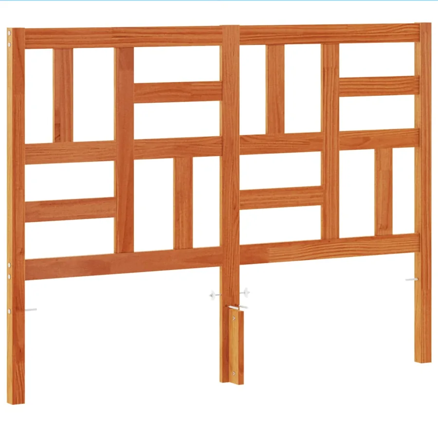 Tête de lit cire marron 160 cm bois massif de pin - 2