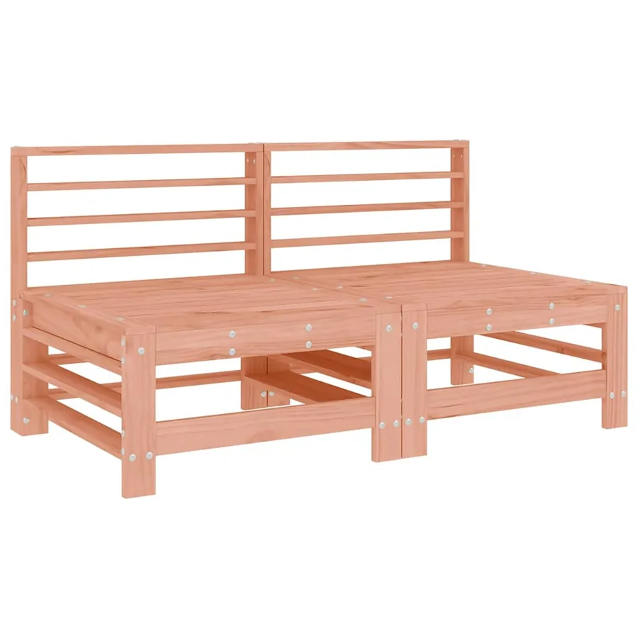 Canapés centraux de jardin 2 pcs bois massif douglas - 2