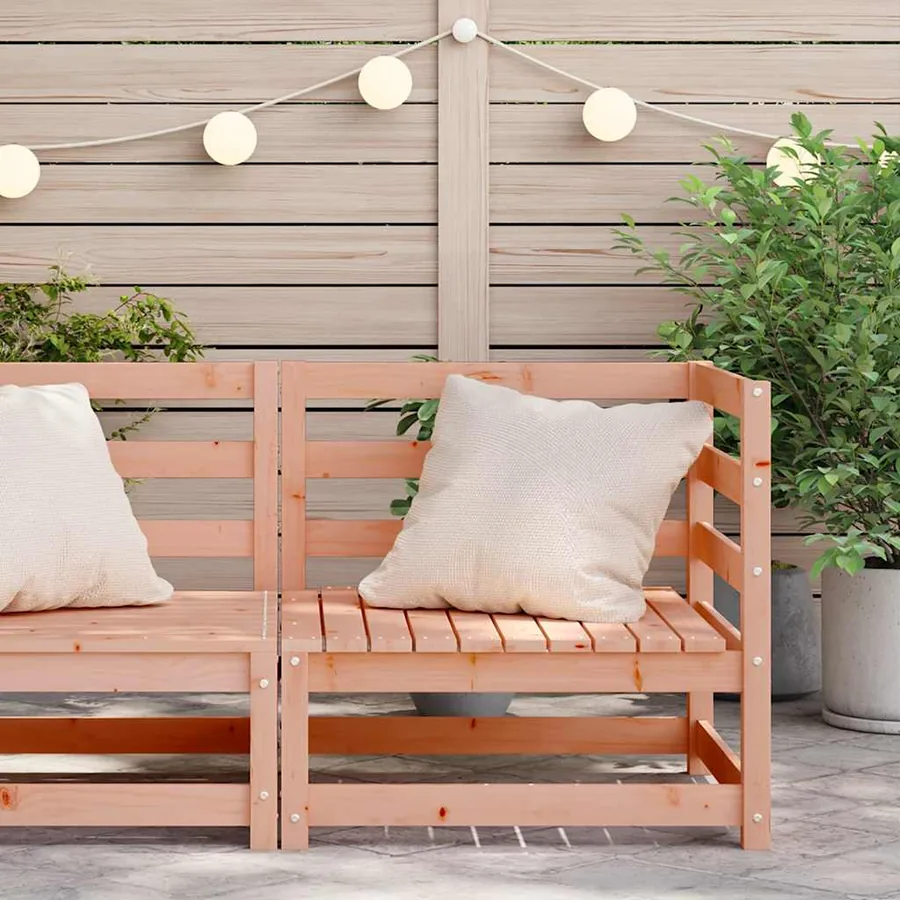 Canapé d'angle de jardin 70x70x67 cm bois massif douglas - 3