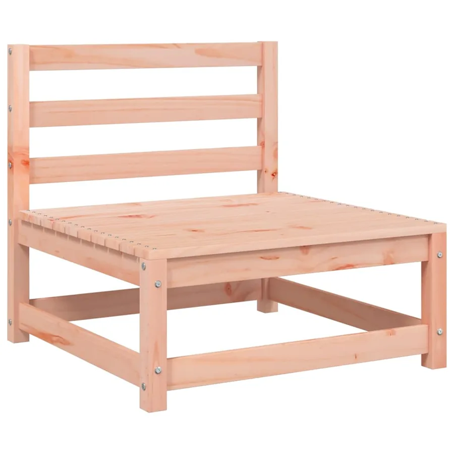Canapé de jardin sans accoudoirs coussins bois massif douglas - 4