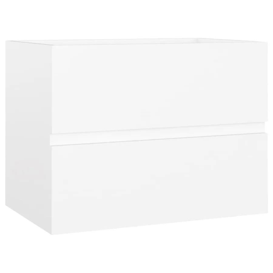 Armoire d'évier Blanc 60x38,5x45 cm Bois d’ingénierie - 2