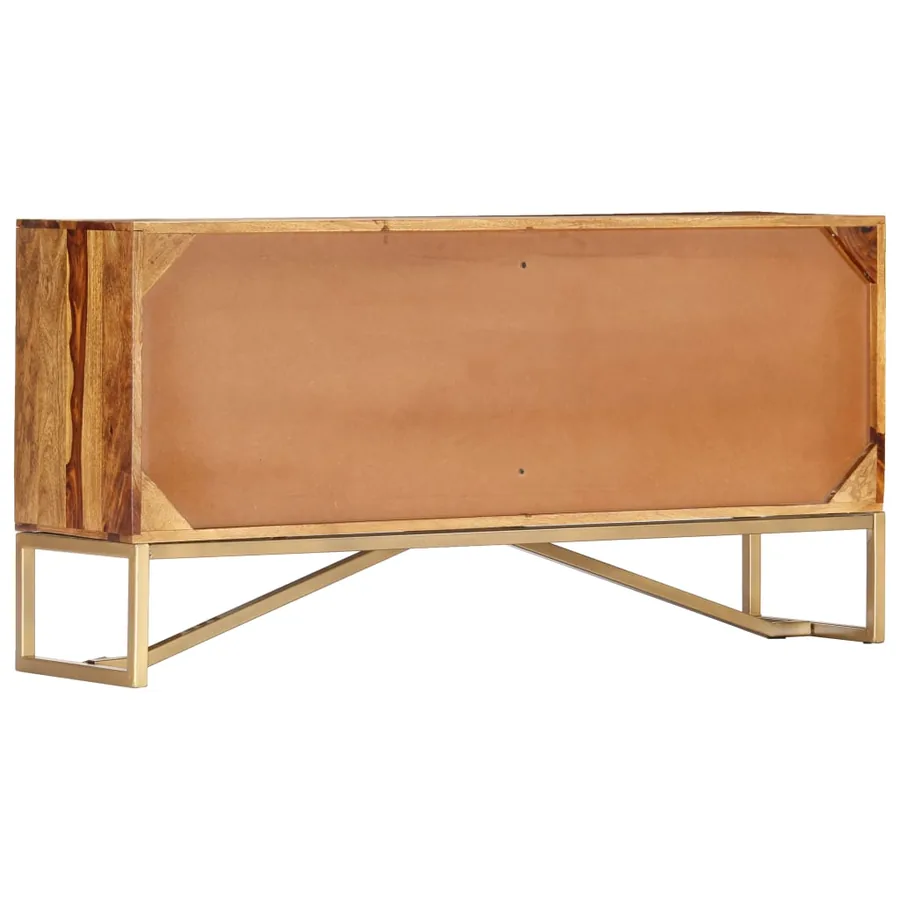 Buffet 118x30x60 cm Bois massif de Sesham - 3