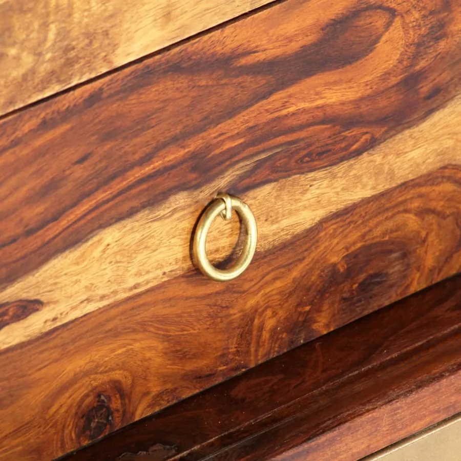 Buffet 118x30x60 cm Bois massif de Sesham - 6